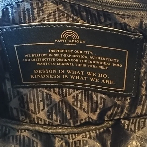 Kurt Geiger Moon Nylon Crossbody Bag Black - Picture 4 of 4